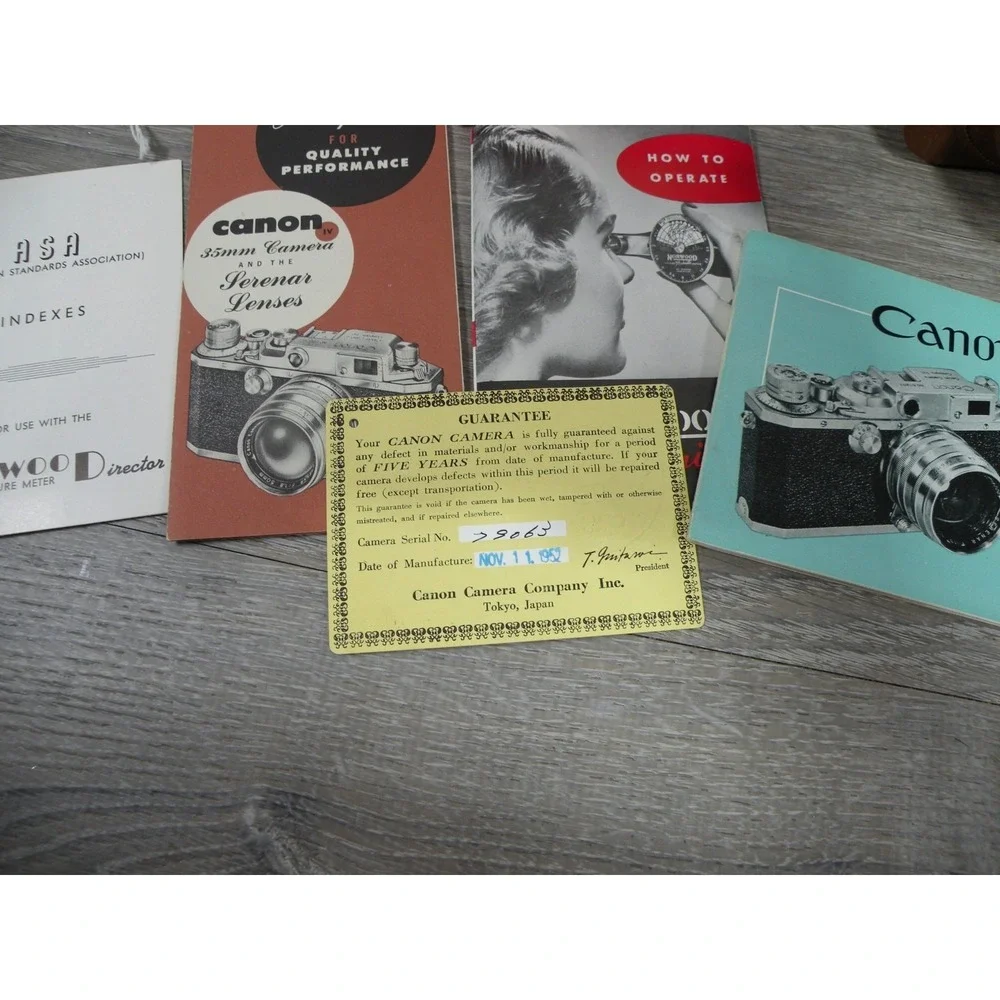 Canon Model IV S2 Rangefinder Camera W/ 50/F1.5 Accessories & Original Paperwork